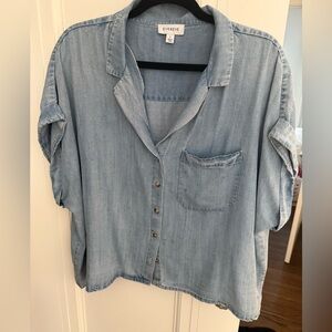 Evereve Light Blue Button Down Shirt